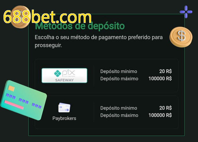 O cassino 688bet.combet oferece uma grande variedade de métodos de pagamento